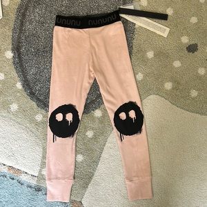 Nununu melting mask legging bleached nude 3-4y NWT